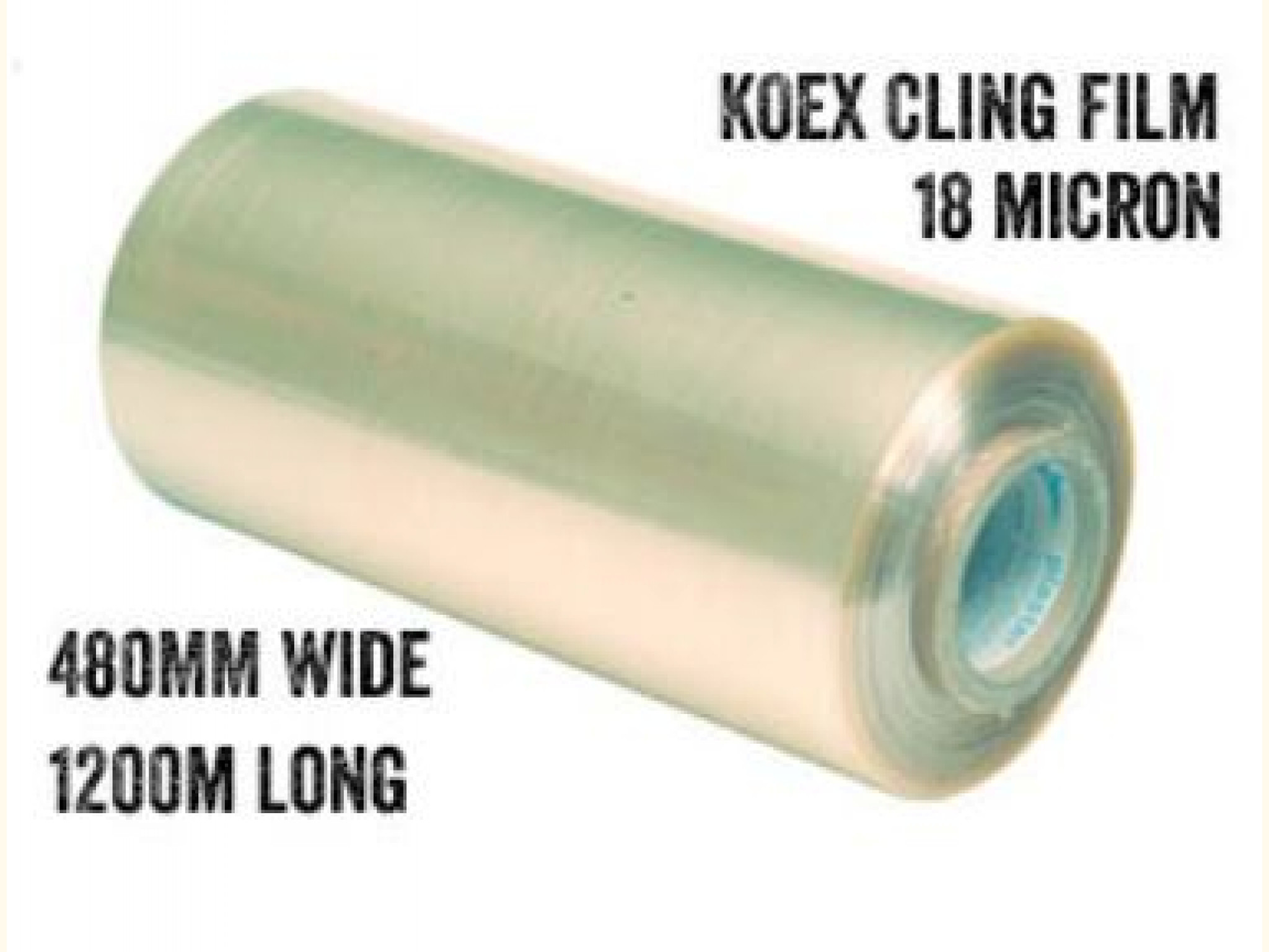 Koex 2 layer Cling Film 480mm Wide 1200m Long 18 Micron